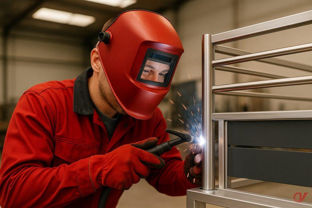 Hochwertiges Edelstahl Balkongeländer mit modernem Design