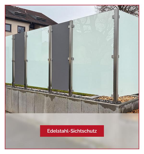eleganter Sichtschutz aus Edelstahl