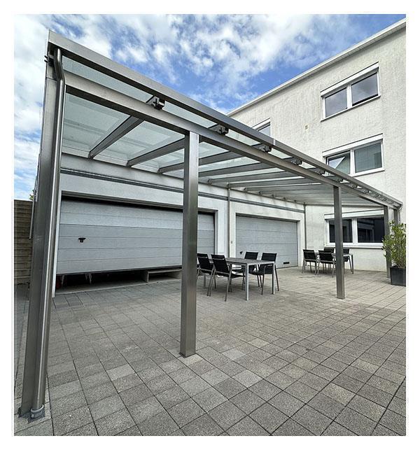 hochwertige Terrassen-&Uuml;berdachung aus Edelstahl in der N&auml;he von  Deckenpfronn