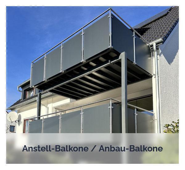 hochwertiger und moderner Anstell-Balkon 