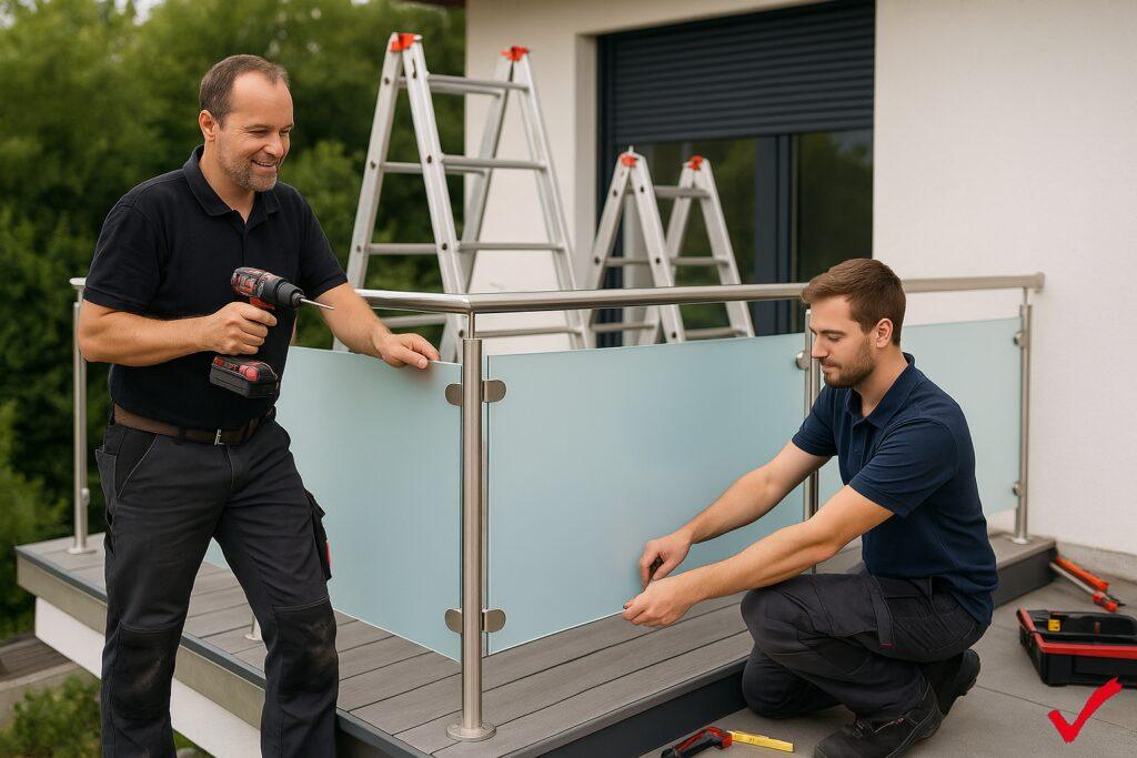 Unsere Leistungen – Maßgefertigte Edelstahl- und Aluminiumprodukte für Balkon und Terrasse | Schmid & Jakobs
