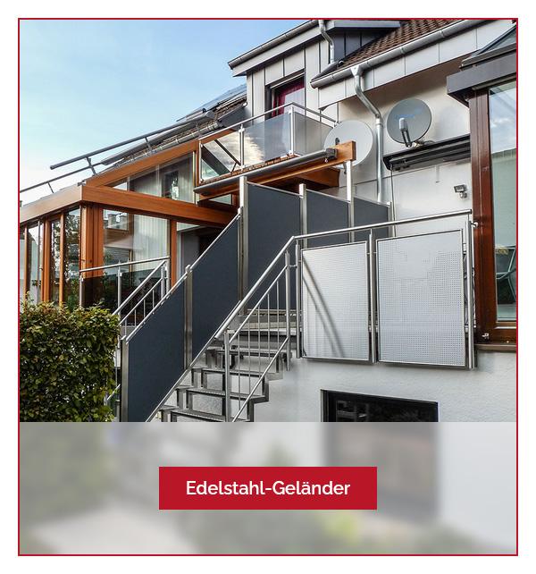 moderne Edelstahl-Balkongel&auml;nder