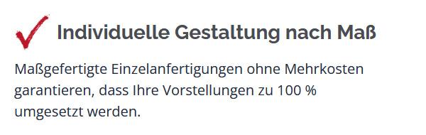 professionelle Herstellung und Montage