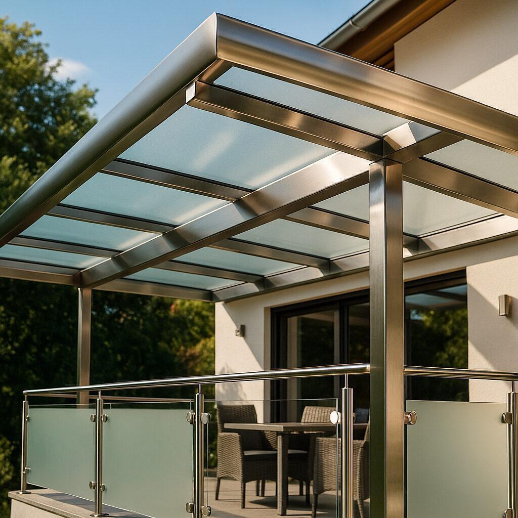 Terrassendächer aus Edelstahl – Schutz und Design vereint