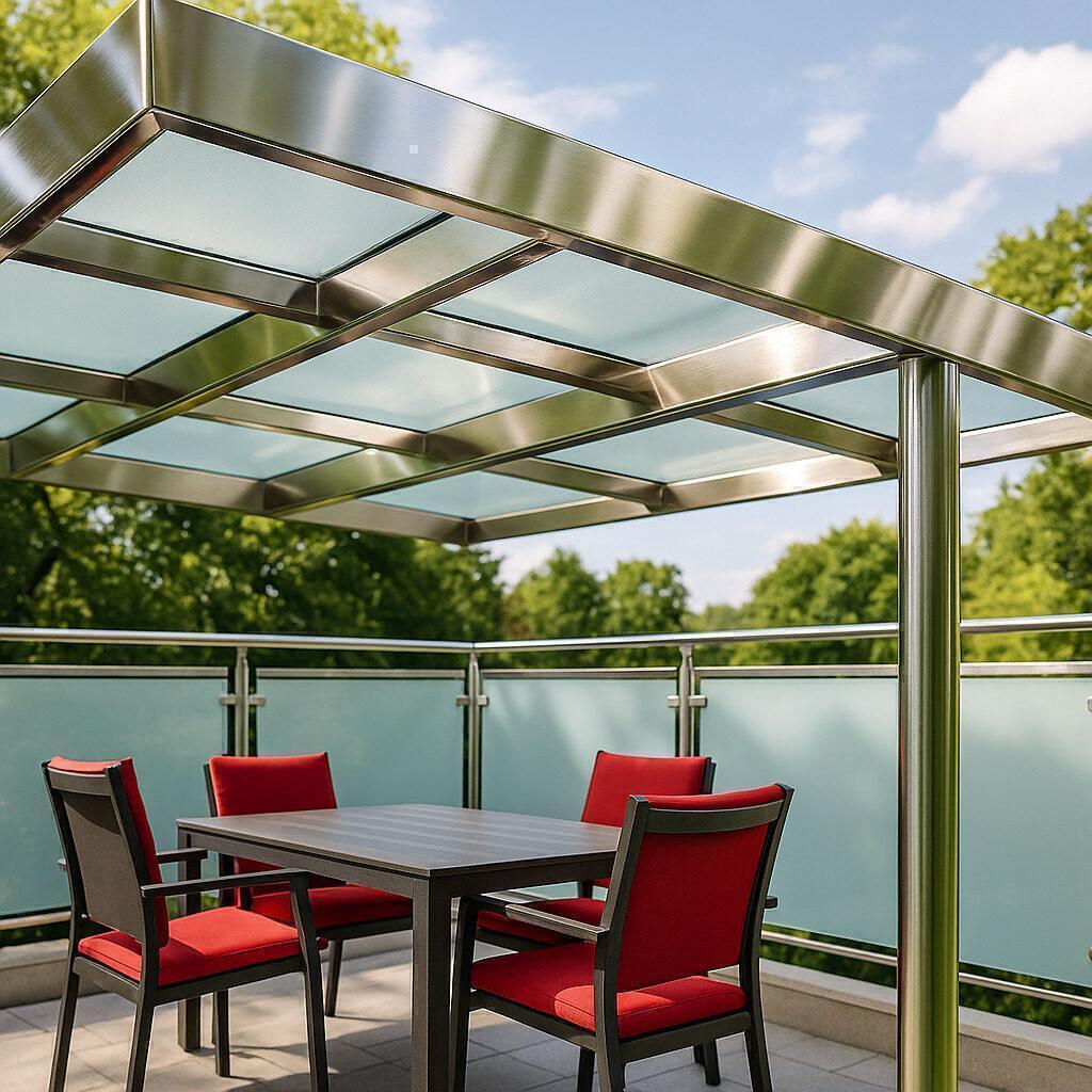 Terrassendächer aus Edelstahl – Schutz und Design vereint